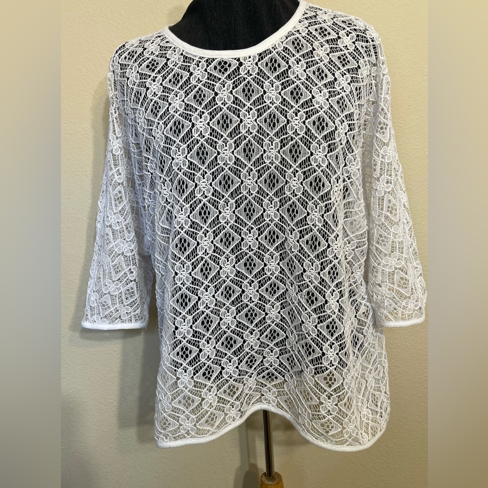 Chico's white Lace Blouse